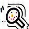 Icon representing data analysis and insights